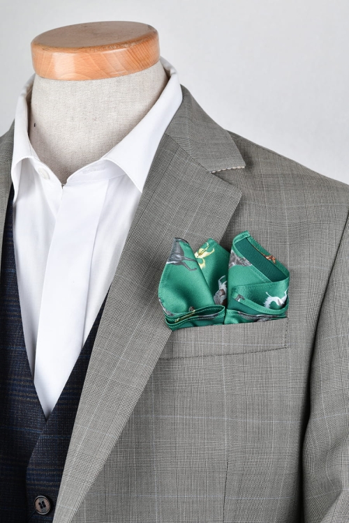 poszetka_zieleń_psy